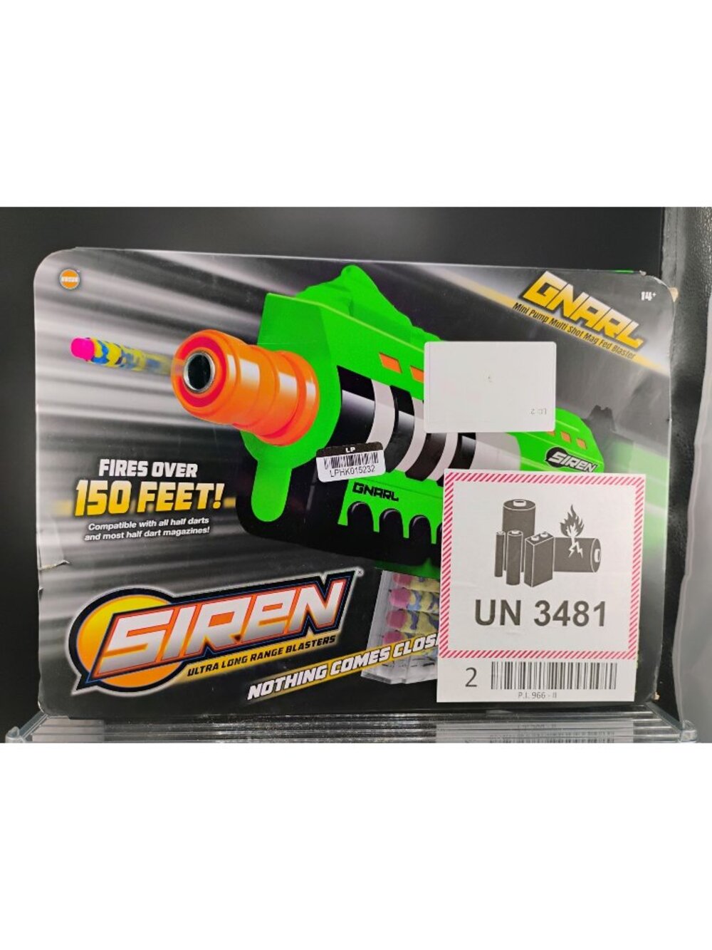 Siren Gnarl Mini Pump Blaster With Half Darts & Accessories
